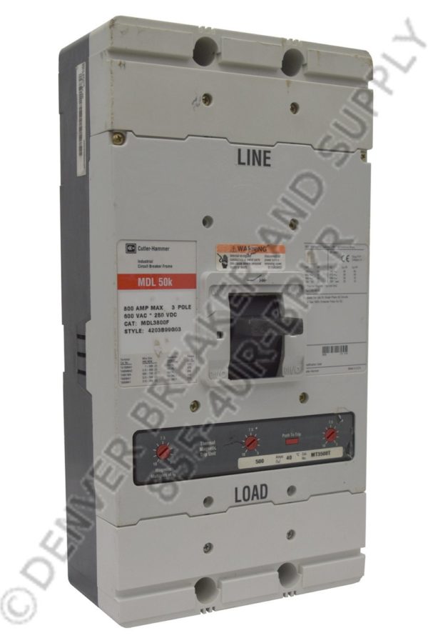 Cutler Hammer MDL3800 Circuit Breaker
